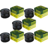 5X Mann-Filter ÖLfilter Oelfilter W 77 Oil Filter