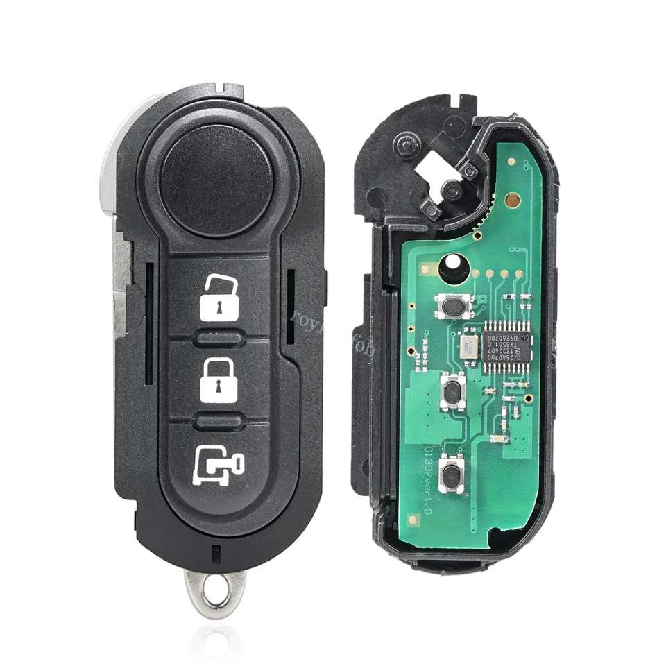 2 Llaveros abatibles inteligentes para Dodge RAM ProMaster 1500 2500 3500 2015-2019 RX2TRF198 Foto 3 de 4