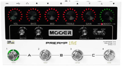 Mooer Preamp Live Digital Preamp Modeling Effect Pedal