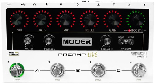 Mooer Preamp Live Digital Preamp Modeling Effect Pedal