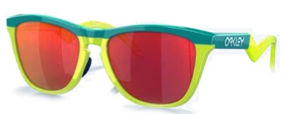 Oakley Mod. Frogskins Range 9289 0255 Celeste/Tennis Ball Yell Lenses Prizm Ruby