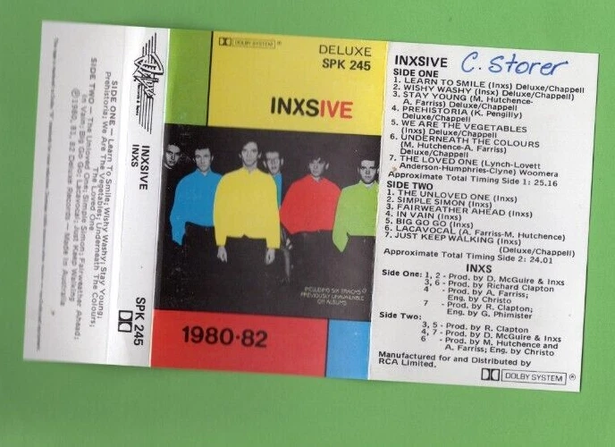 INXS - Inxsive - Cassette (1980 - 82) Deluxe SPK245 - Image 2 of 4