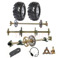 29" 32" 44" Go Kart Rear Live Axle Kits Wheel Hub Tire Rim for Buggy ATV Quad US