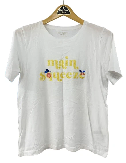 Kate Spade Buzzing Bee Shirt Short Sleeve Tee Small in Fresh White kate spade | Tops | Kate Spade Buzzing Bee Short Sleeve Tee  main image 4