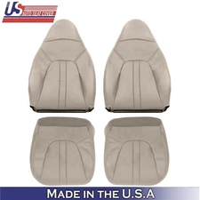 97-99 Fits Ford Expedition Eddie Bauer Leatherette Front Seat Covers Prairie Tan