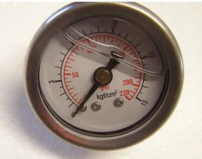 PINNACLE 70-028-0200 Pressure Gauge Liquid Filled Dyna Glo Pro Temp Dura Heat Master