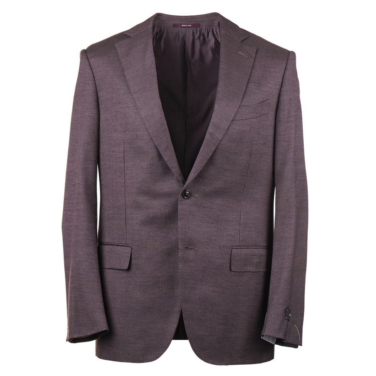 Ermenegildo Zegna Pink and Charcoal Subtle Patterned Sport