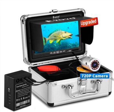 Eyoyo 7inch 30M Unterwasser-Angelkamera FHD 720p 8GB Aufnahme mit 12pcs IR LED