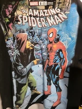AMAZING SPIDERMAN VS EMINEM ON A SHAKA HEAVYWEIGHT GARMET DYED T SHIRT "MODERN"