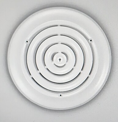 Altus 639-8253 6-Inch White Round Steel Ceiling Diffuser NWOT/ IN ORIGINAL PKG