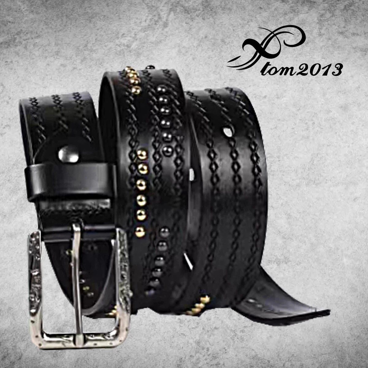 Leather rock clearance belts