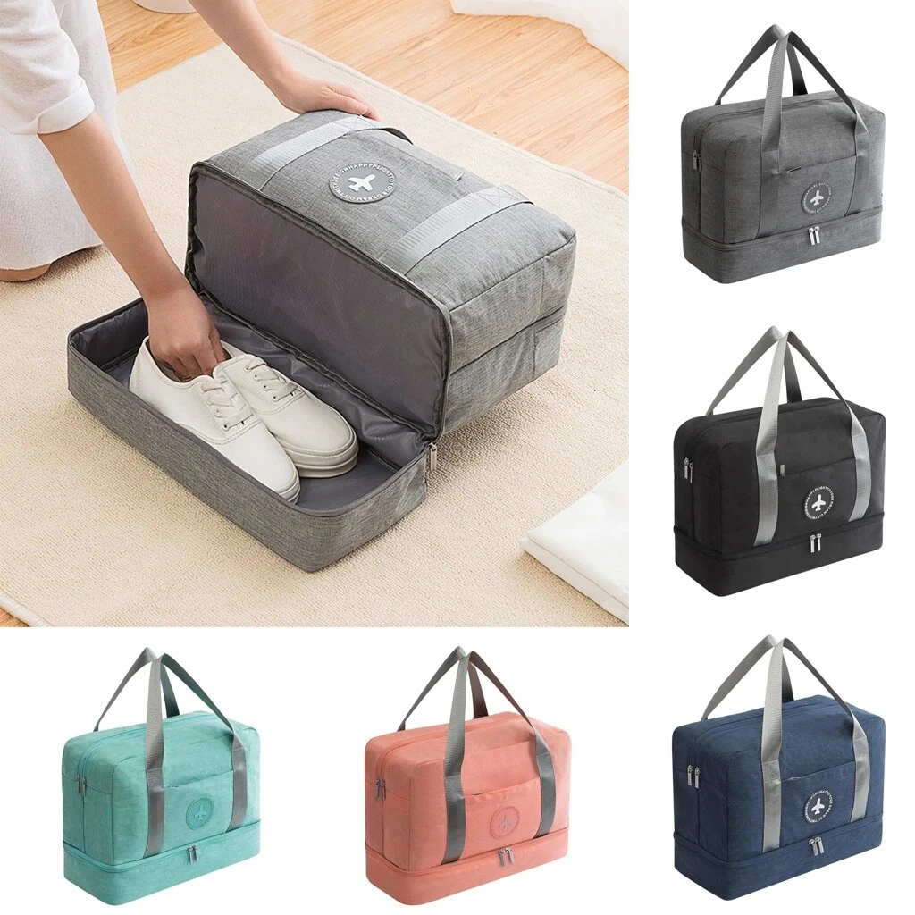 40x30x20cm Light Carry On Cabin Bag Luggage Dry Wet Separation Travel Shoes