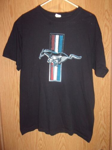 Ford Mustang Pony noir graphique L t-shirt - Photo 1/1