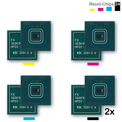 5x Toner Chip YMC +2K passt für Xerox Color J75 Press 006R01375..78 metered