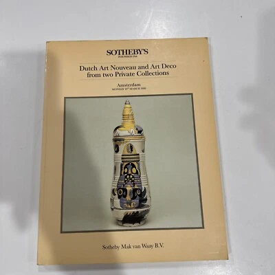 SOTHEBY’S DUTCH ART NOUVEAU DECO Pottery Glass Silver Jewelry Eisenloeffel 1986 - Image 1 of 4