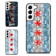 Rugged Case Chicago flag For Samsung Galaxy Z Fold Flip 3 4 5 6