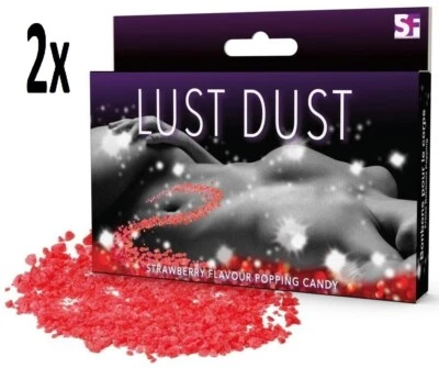 SPENCER AND FLEETWOOD 2 Packs BODY POPPING CANDY Lust Dust Naughty Sweets Adult Edible Powder