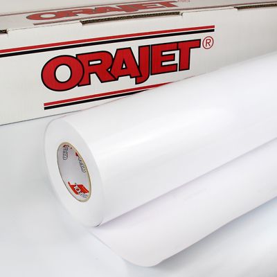 (2,04 /m²) Orajet 3164 010 Weiß Glanz 50m x 0,685m Digitaldruckfolie Folie Druck