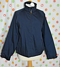 Vintage CAMPUS MENS XL zip up Navy Blue windbreaker JACKET Golf Walking USA EUC
