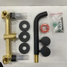 SMALIIBUSS B07F866346 Wall Mount Faucet - Matte Black