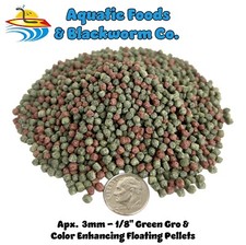 40-lbs 3mm Green Gro  Color Enhancing Floating Pellets Ponds  Aquariums