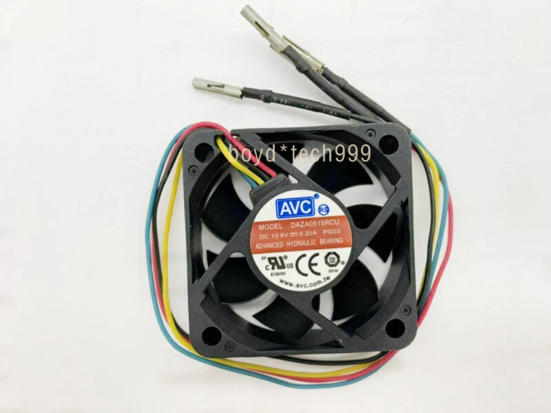 Cooling fan DAZA0515RCU AVC DC13.6V 0.20A 50*15mm waterproof silent fan - Image 2 of 4