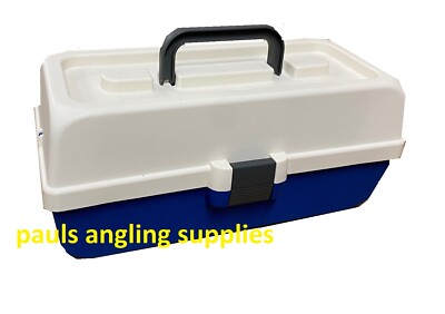 Lineaeffe 2 Tray Cantilever Fishing Tackle Box Sections for hooks shot perks