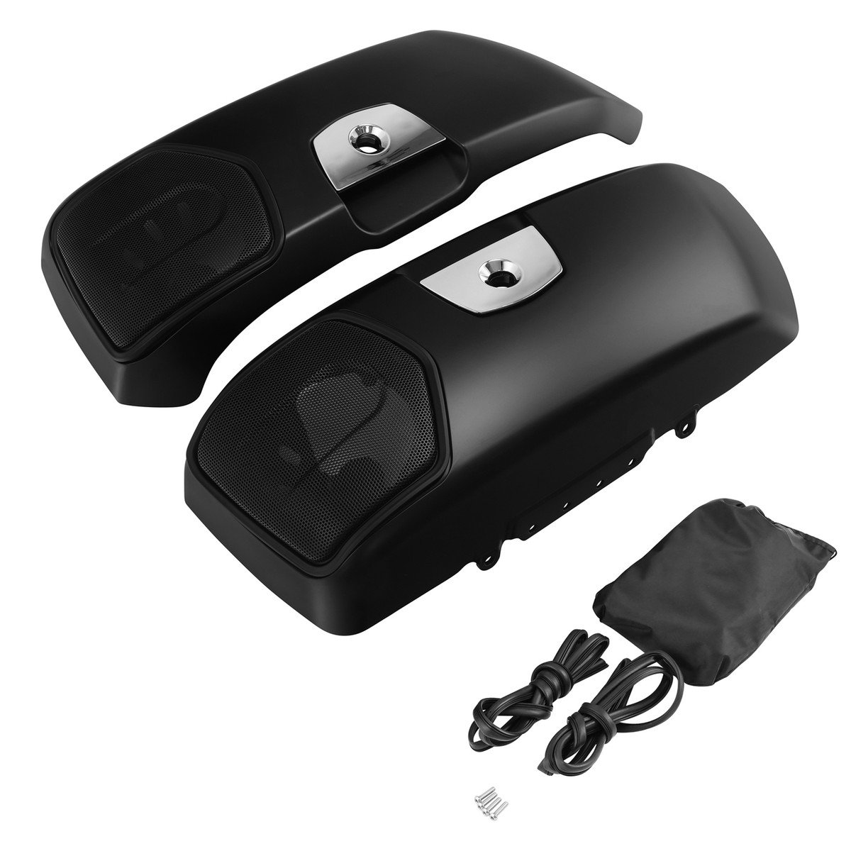 Matte Black Saddlebags Lids Covers Fit For Indian Chieftain Dark