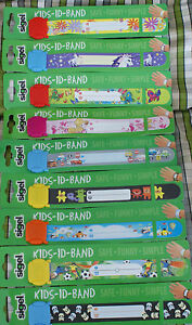Plane design child safety wrist band kids infoband waterproof reuseable wristban