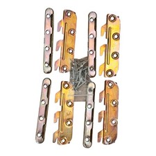 Surface Mounted Bed Rail Brackets - Heavy Duty Steel, Rust-Resistant, 4 Sets