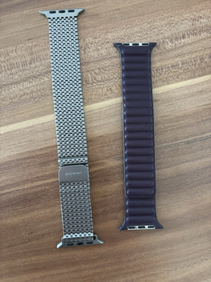 Original Apple Leatherlink Pflaume und Melaniese Armband Von Lululook