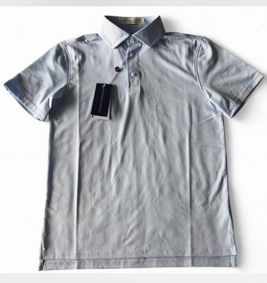 Holderness & Bourne Boys Striped Light Blue Polo Shirt S (7-8)