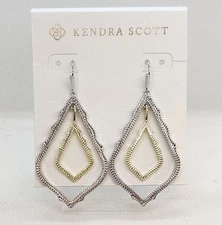 New Kendra Scott Simon Drop Earrings In Mixed Metal