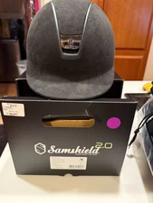 Samshield Premium V2 Alcantara Black Large 2 LINERS 7 1/4,7 1/8 COVER WORN ONCE