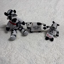 Chik Fil A Eat Mor Chikin' Plush Cow Stuffed animal lot of 3