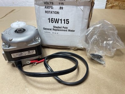 Genuine OEM Tecumseh 16W115 Shaded Pole Fan Motor 115V 18W 1550RPM NUT6B18PUN301