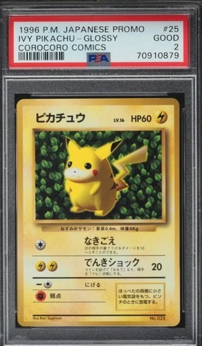 PSA 2 Corocoro Comics Glossy Ivy Pikachu Japanese Promo #25