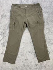 Clothing Arts Pacsafe Pickpocket Proof Pants Mens 38x32 Green Nylon Cargo Travel