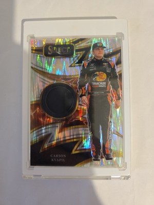 Panini Select Sparks Prizm Carson Kvapil NASCAR Memorabilia Race Used 2025 S-CKP