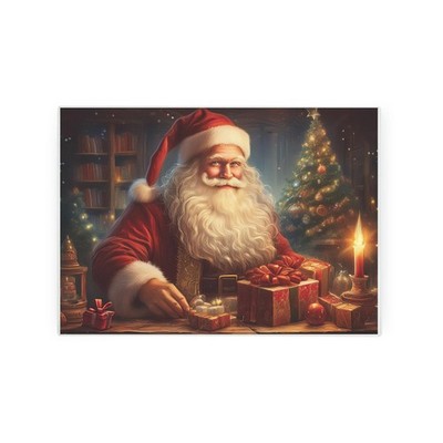 Weihnachtsmann Werkstatt rechteckig kleine Glas Arbeitsplatte Sparer - Weihnachten Küche Geschenk