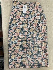 Abercrombie Fitch Floral Wrap Midi Skirt Size XS NWT. A1