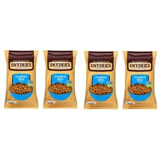 x4 Snyder's of Hanover Mini Pretzels, Unsalted Pretzels, 12 Oz Bags