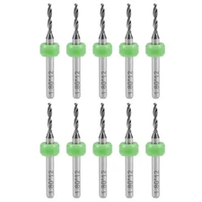 1.8mm Tungsten Carbide CNC Engraving Print Circuit Board PCB Drill Bits 10 Pcs