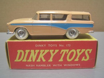 Dinky Toys 173 Nash Rambler with spun hubs made in England NM+ in Super Box