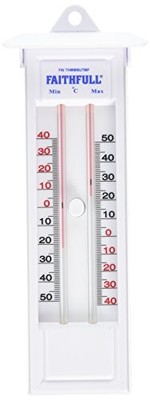 Faithfull Max-Min Thermometer Druckknopf Innen Außen quecksilberfrei 230mm