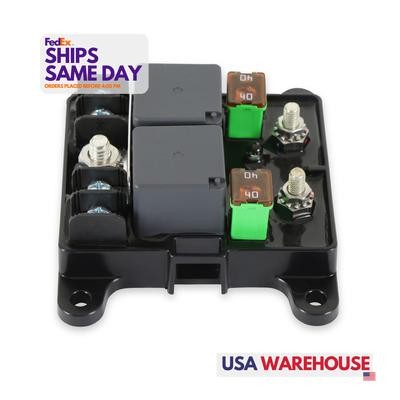 Msd Ignition 7566-2, One Black Plastic 2-Channel Mechanical Relay Module Perform