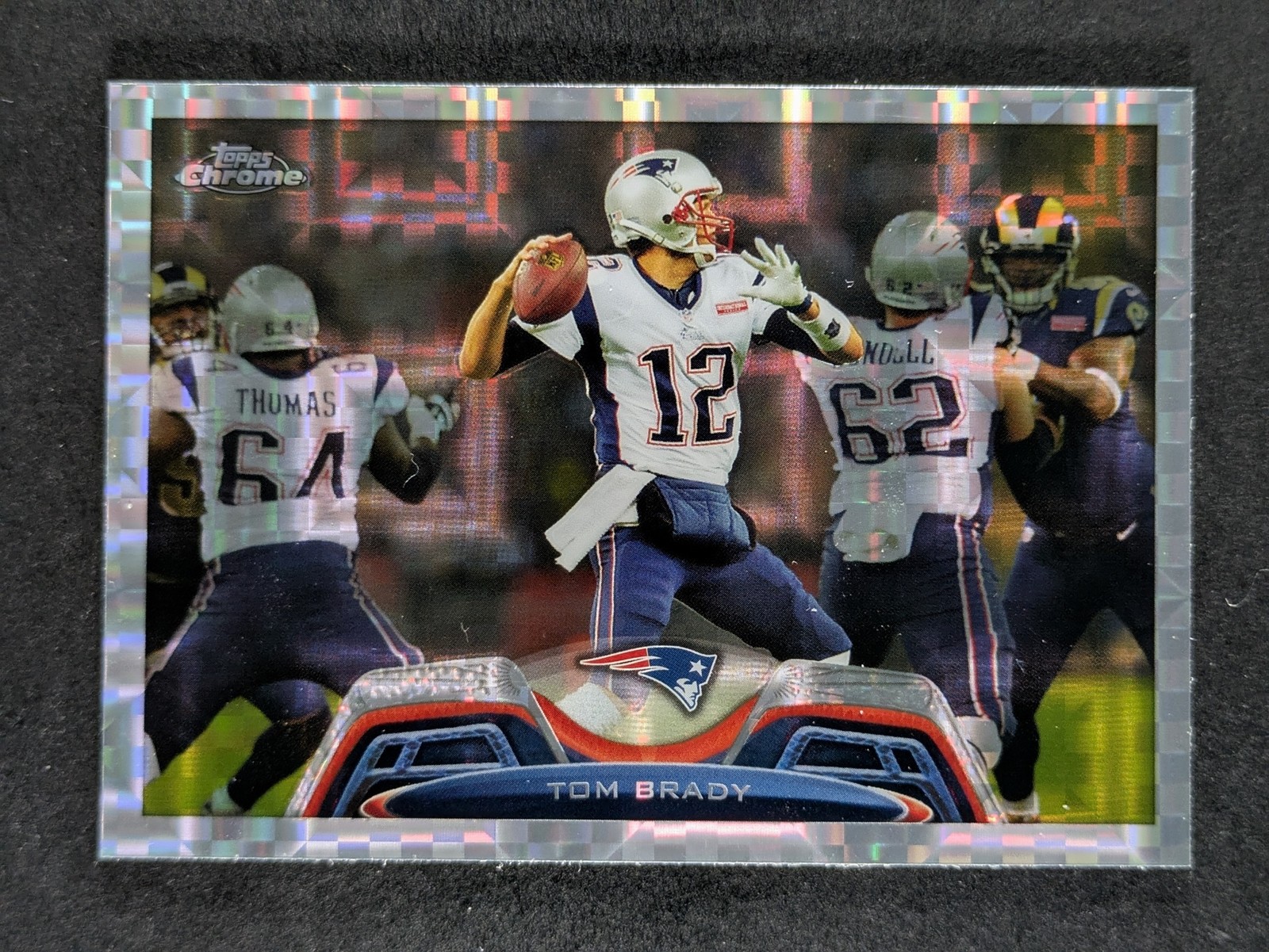 2013 Topps Chrome Football TOM BRADY X-Fractor New England Patriots #50
