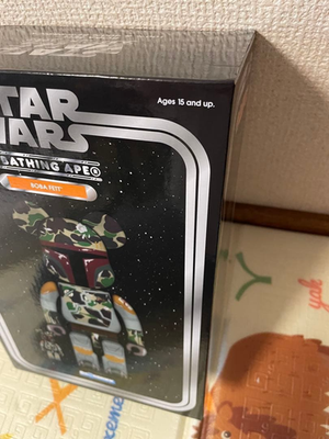 Be@rbric A Bathing Ape Bape Star Wars Boba Fett 400 & 100% set