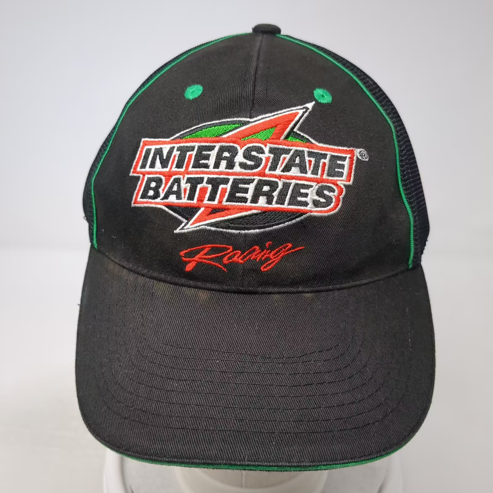 Interstate Batteries Baseball Cap Black Green OS … - image 2
