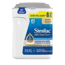 Similac 360 Total Care with 5 HMO's Non-GMO InfantFormula Powder 40oz EXP 12/26